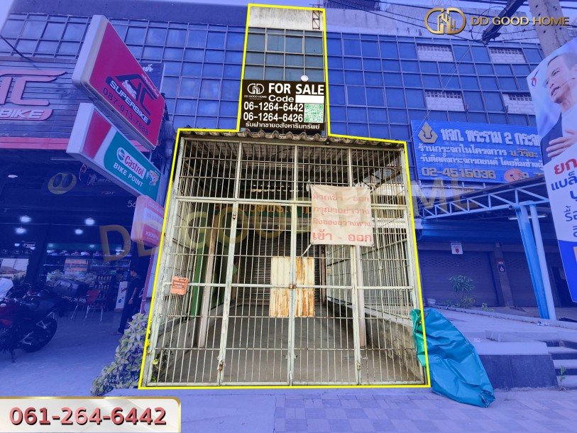 ขายอาคารพาณิชย์ 4.5 ชั้นพร้อมดาดฟ้า 28.40 ตร.ว พร้อมอยู่ ริมถนนพระราม2-2