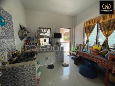 ขายบ้านเดี่ยว 1 ชั้น พร้อมอยู่!! หมู่บ้านพร้อมสุขการ์เด้นโฮม 3