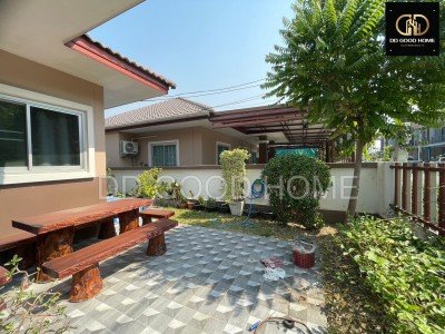 ขายบ้านเดี่ยว 1 ชั้น พร้อมอยู่!! หมู่บ้านพร้อมสุขการ์เด้นโฮม 3