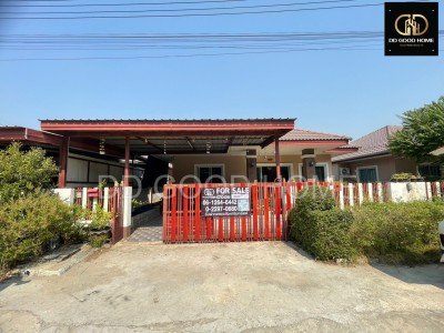 ขายบ้านเดี่ยว 1 ชั้น พร้อมอยู่!! หมู่บ้านพร้อมสุขการ์เด้นโฮม 3