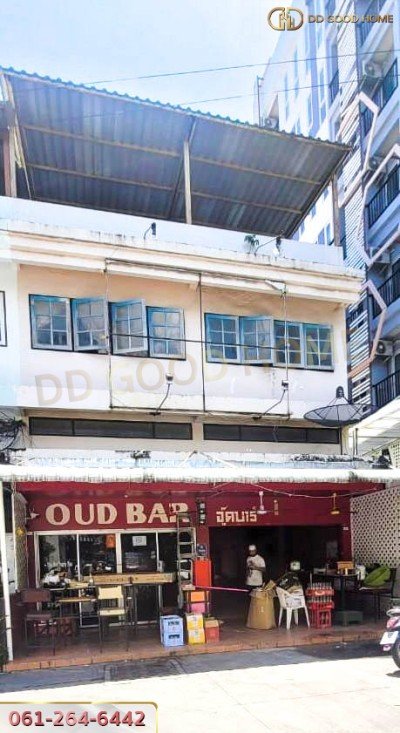 อาคารพาณิชย์ 3 ชั้น 34.3 ตร.ว. ซอยบัวขาว พัทยากลาง จ.ชลบุรี