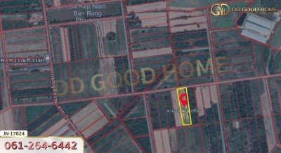 ที่ดิน อ.ด่านมะขามเตี้ย 4 ไร่ 399.7 ตร.ว. หมู่บ้านยุติธรรม ถ.แม่น้ำแม่กรอง กาญจนบุรี