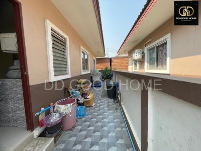 ขายบ้านเดี่ยว 1 ชั้น พร้อมอยู่!! หมู่บ้านพร้อมสุขการ์เด้นโฮม 3