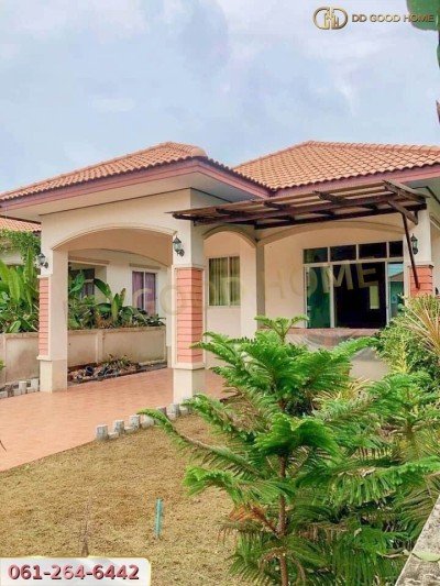 บ้านเดี่ยวชั้นเดียว บ้านสวยพร้อมอยู่ หมู่บ้านฐานมั่งคง (คลองโยง ศาลายา)