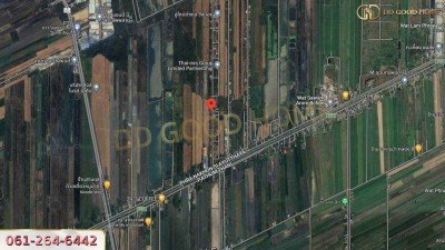 หมู่บ้านร่มรื่นวิลล์ 3 (Baan Romruen Ville 3) วังน้อย อยุธยา ที่ดินถมแล้ว แปลงมุม