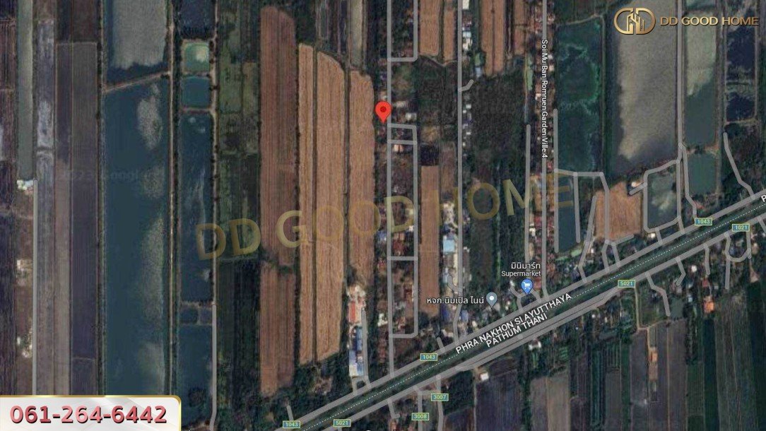 หมู่บ้านร่มรื่นวิลล์ 3 (Baan Romruen Ville 3) วังน้อย อยุธยา ที่ดินถมแล้ว แปลงมุม-7