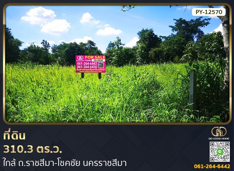 ที่ดิน 310.3 ตร.ว.ใกล้ ถ.ราชสีมา-โชคชัย นครราชสีมา-1